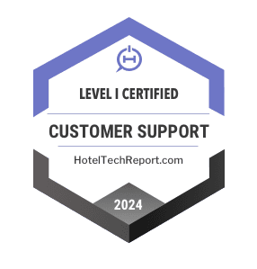 HotelTechReport Certified Support Excellence Badge