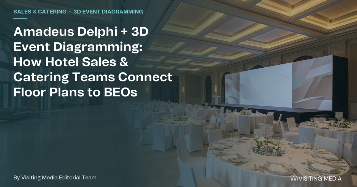 Amadeus Delphi + 3D Event Diagramming: How Hotel Sales & Catering Teams Connect Floor Plans to BEOs
