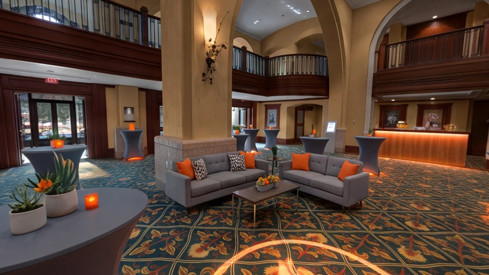 Staged 360° · Corporate Tech Startup Mixer (Scene 1)