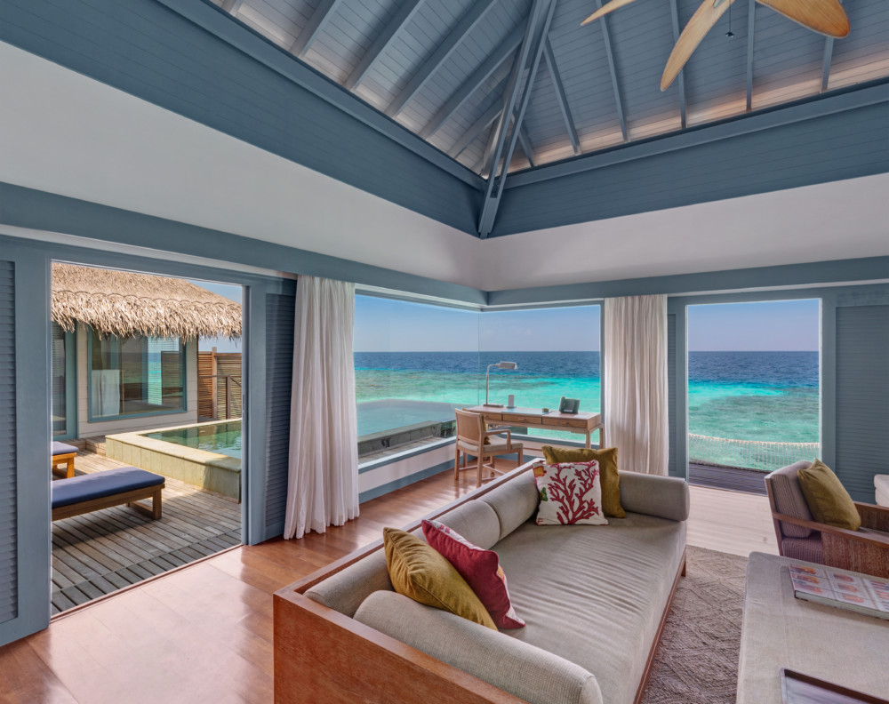 Raffles Maldives Sunrise Villa Living Room