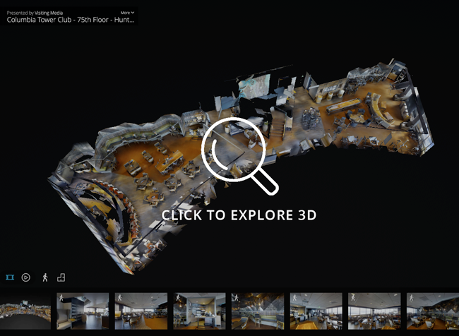 Columbia Tower Club - CLick to explore 3D