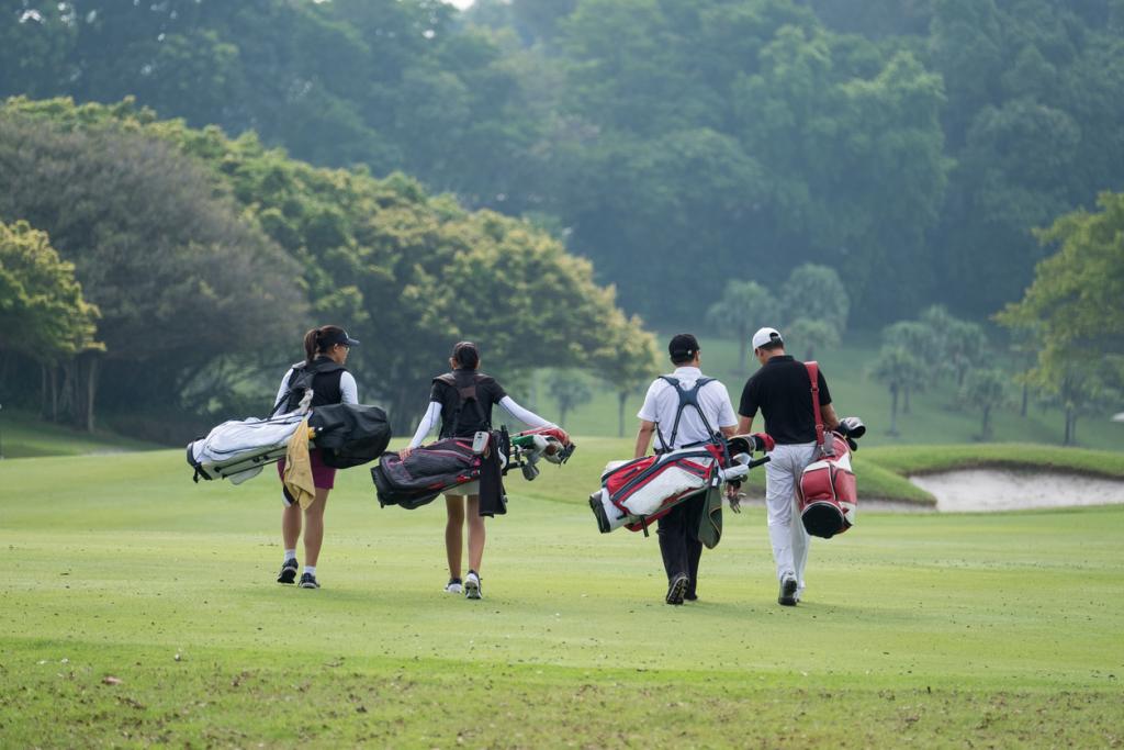 Golfers on the Fairway