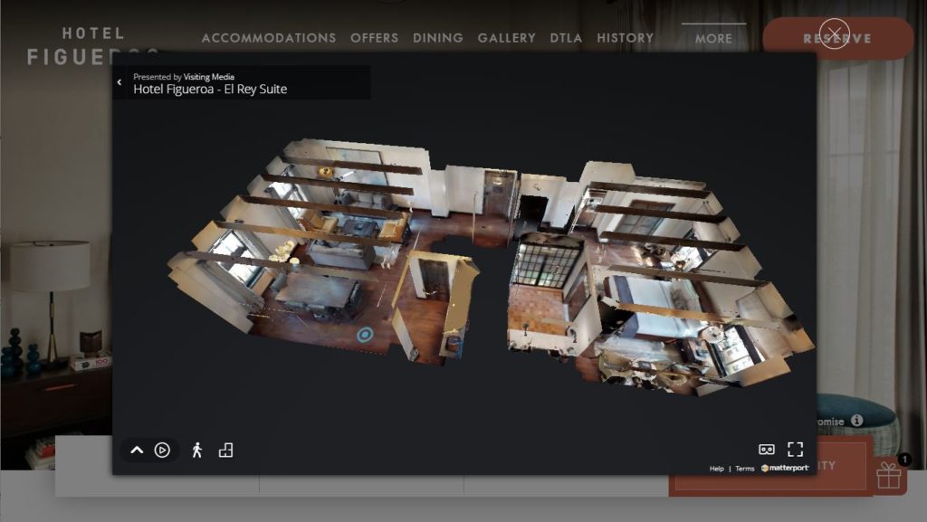 What a viewer would see using TrueTour versus no visual platform
